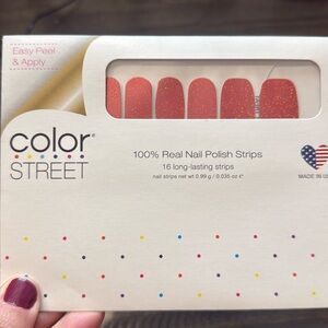 Color Street Nail Polish Strips - Rust red/orange color Trick or Treat Yourself